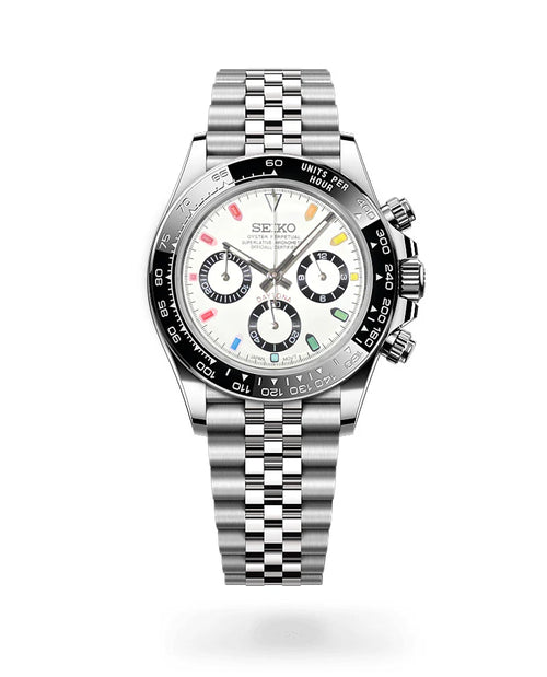 Seiko Mod: "Rainbow Panda" Daytona Homage