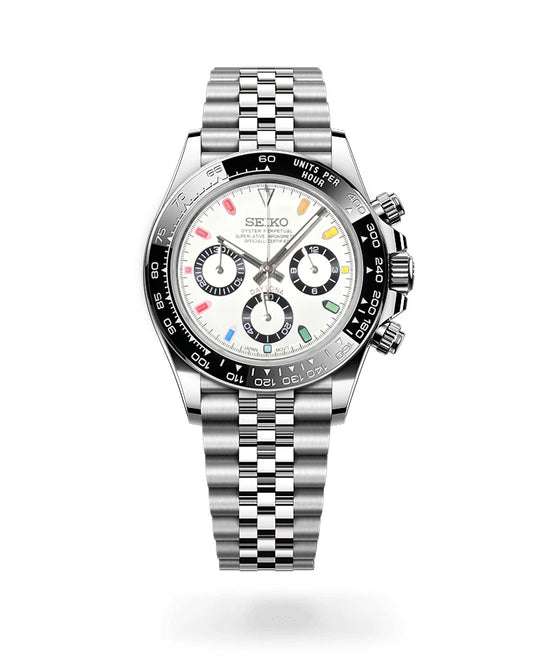 Seiko Mod: "Rainbow Panda" Daytona Homage