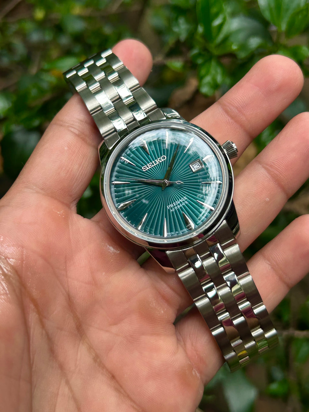 Seiko Presage Cocktail – Green Sunray Custom Mod