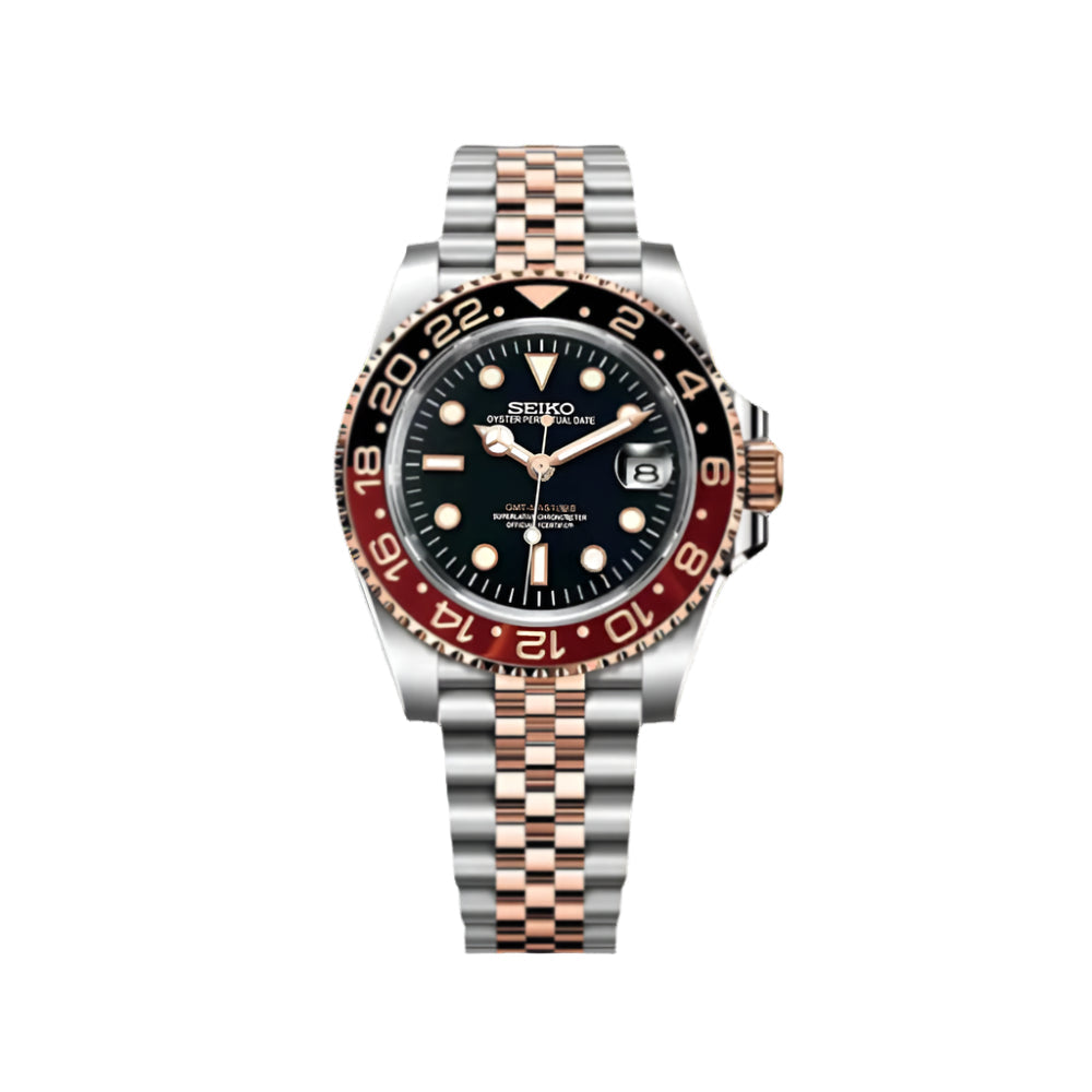 Special Edition GMT Rootbeer RoseGold - Silver Automatic HOMAGE