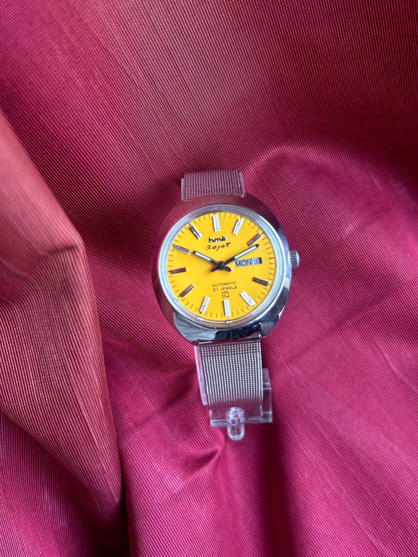 HMT Black Sunburst Rajat Day & Date