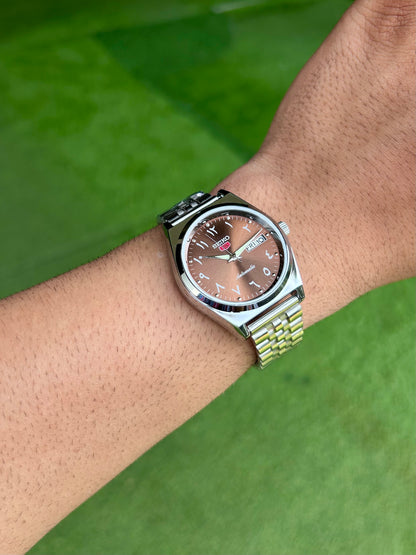 SEIKO ARABIC- BROWN