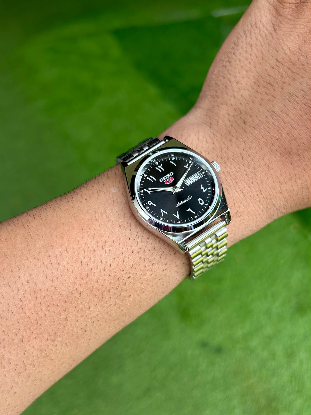 SEIKO ARABIC- BLACK SUNRAY