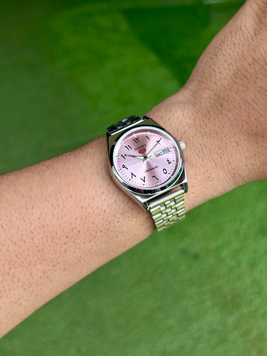 SEIKO ARABIC- PINK SUNRAY