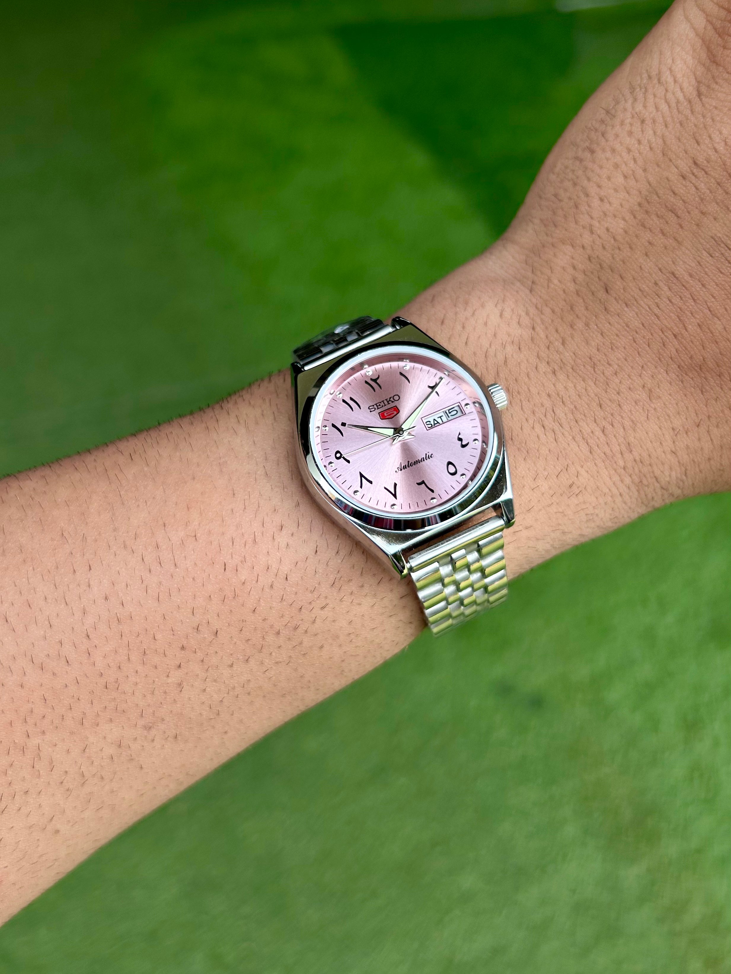 SEIKO ARABIC- PINK SUNRAY