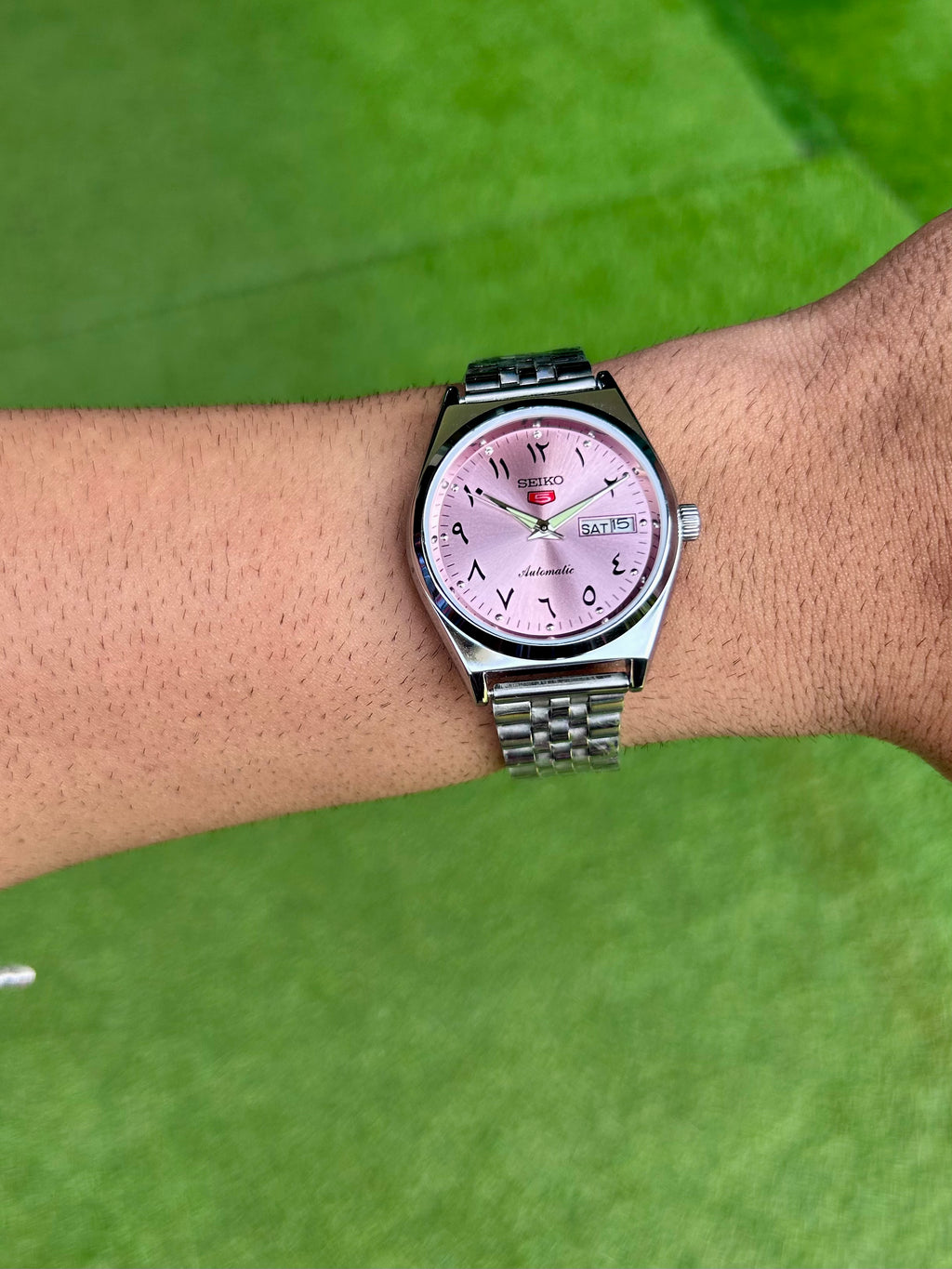 SEIKO ARABIC- PINK SUNRAY