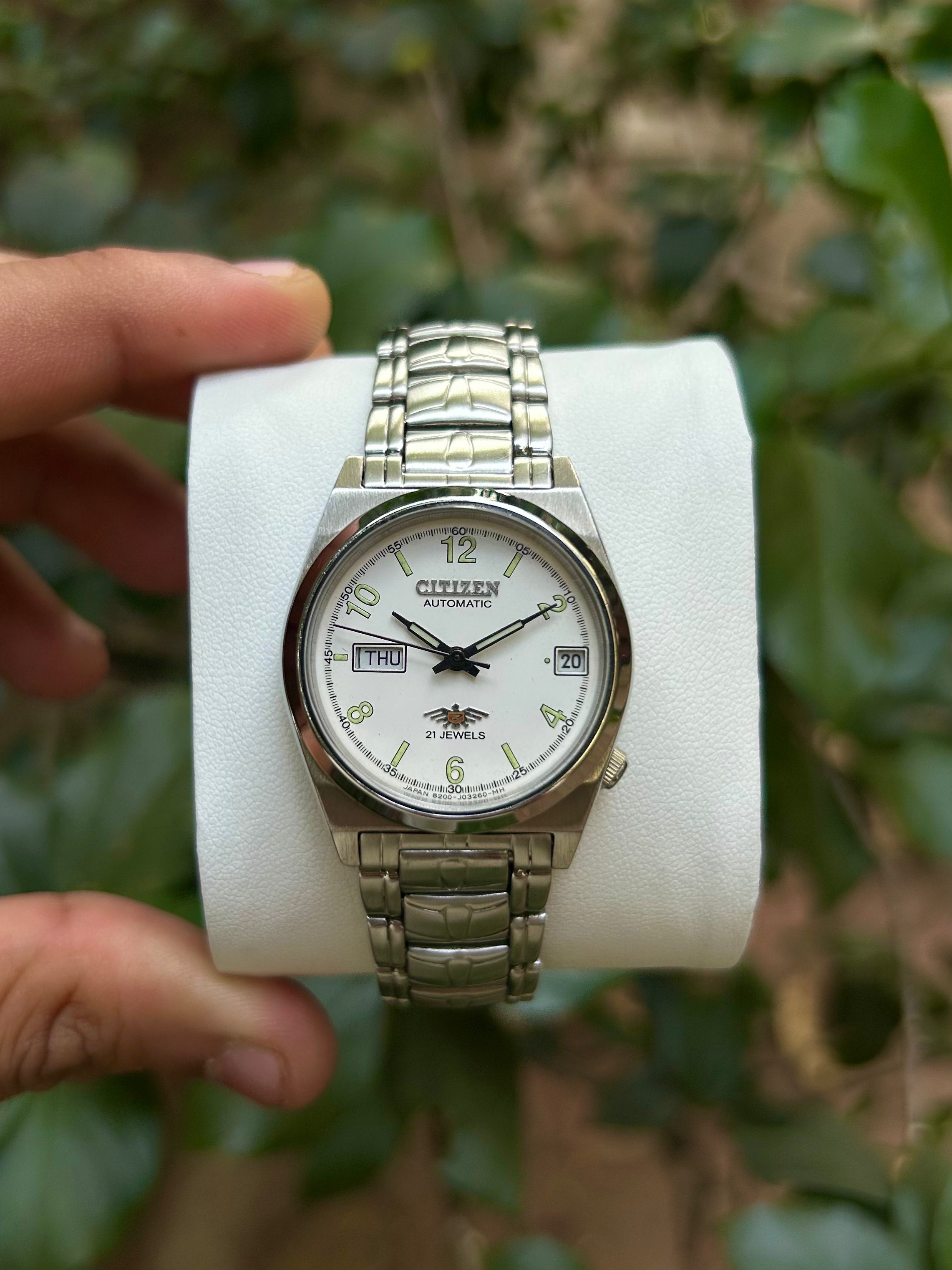 Vintage Rare Citizen for her Automatic 21 jewels HSB Railway Time Japan Watch.