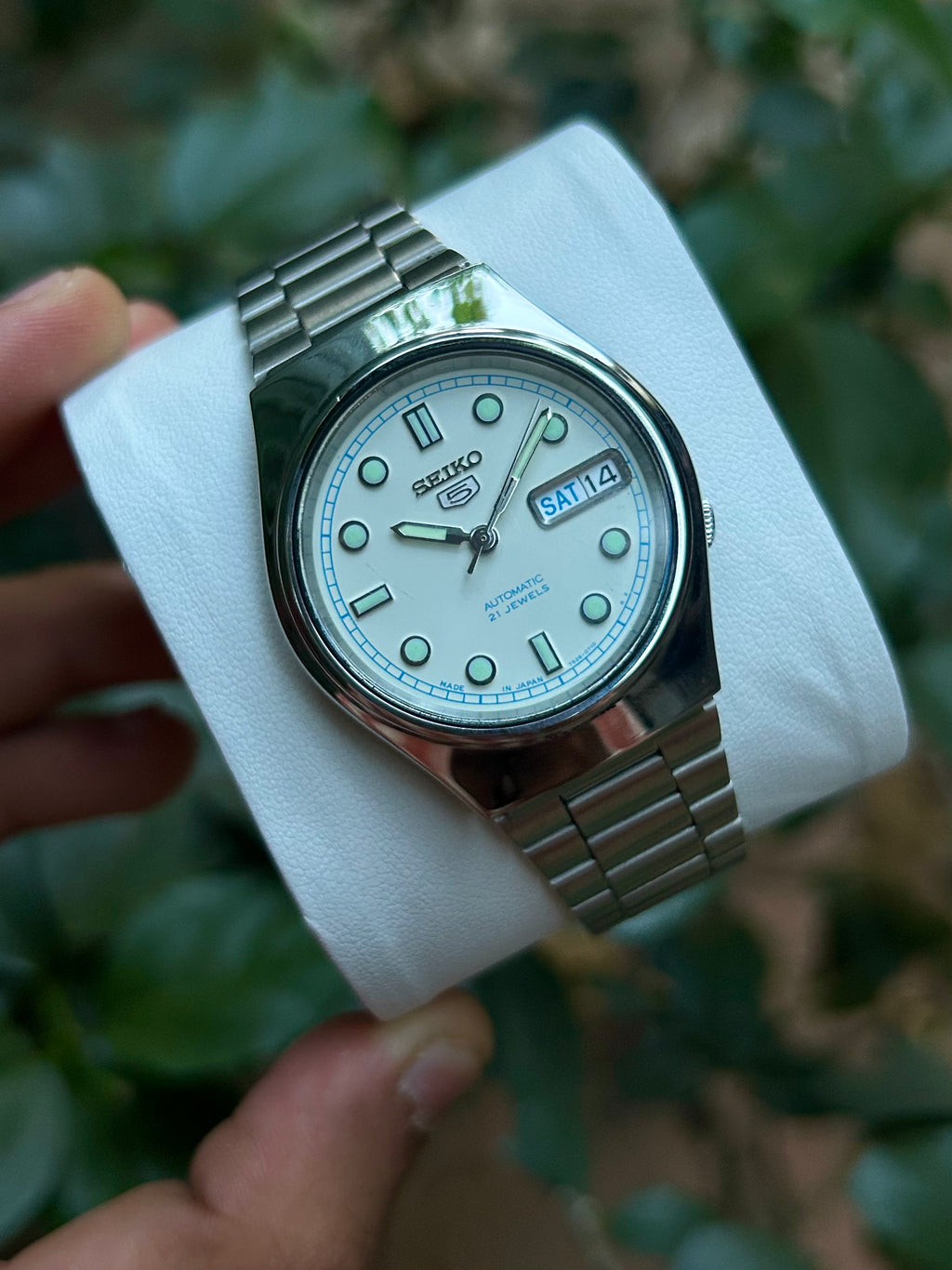 Seiko 5 Automatic 7009-7031 White Dial Vintage Men’s Watch