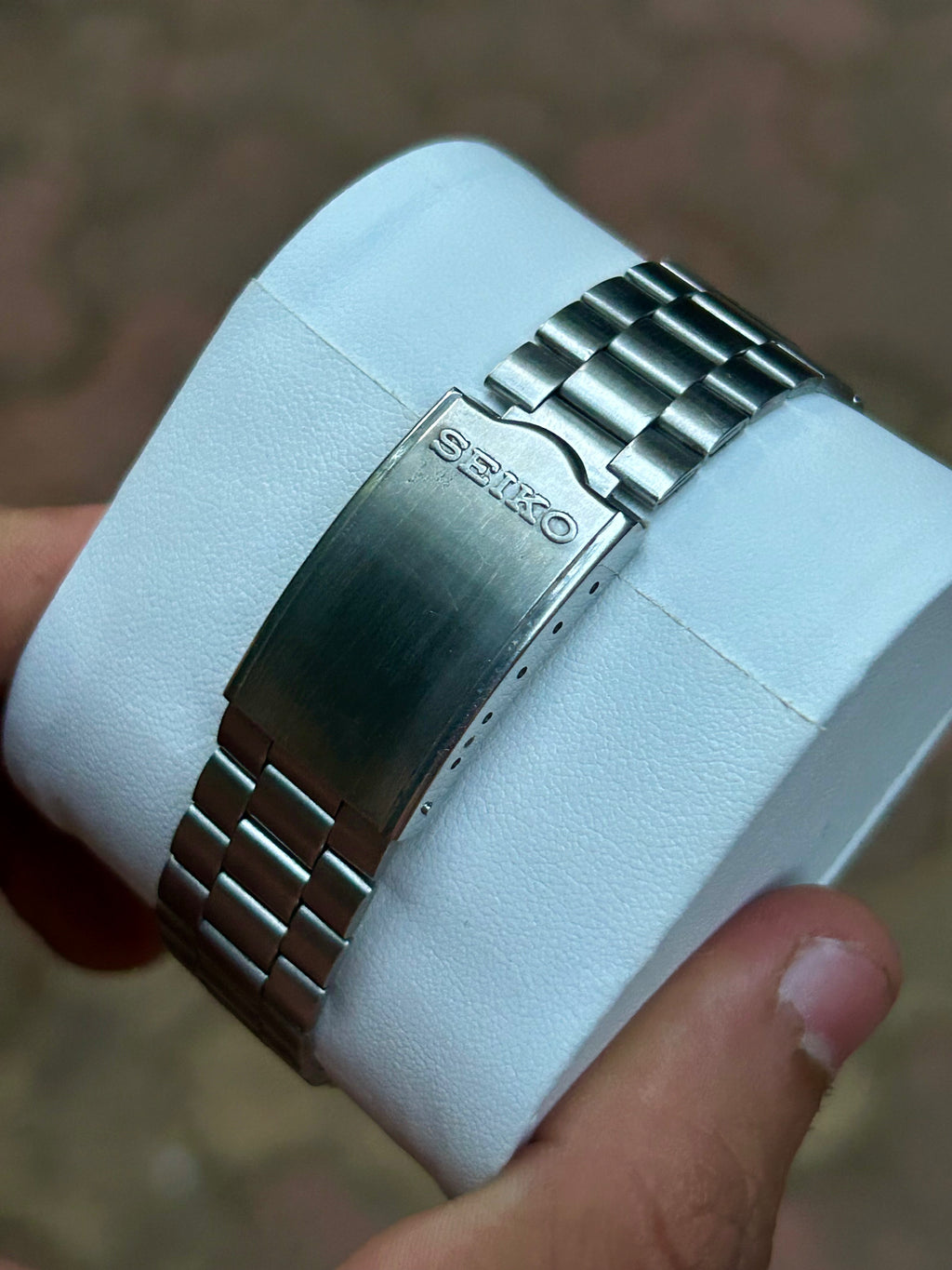 Vintage Seiko 5 Automatic 6309 Golden Face 17 Jewels 35MM Silver Case Glass Back Day-Date Men’s wrist Watch.