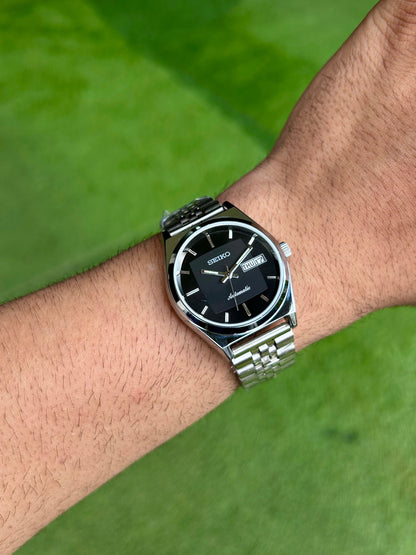 Seiko Black Sunburst Automatic 38mm Mod
