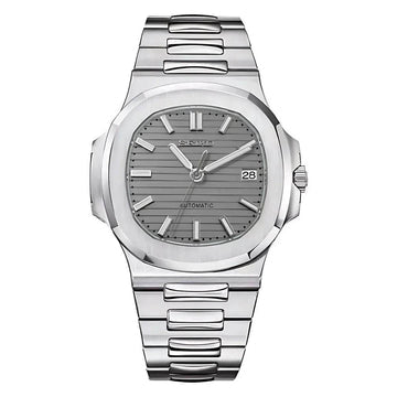 Seiko Nautilus Homage Mod Watch - Grey