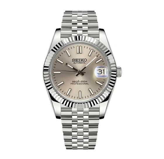 Seiko Date Just Classic Bronze 36'mm Automatic Homage Mod Watch