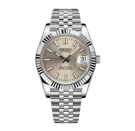 Seiko Date Just Classic Bronze 36'mm Automatic Homage Mod Watch