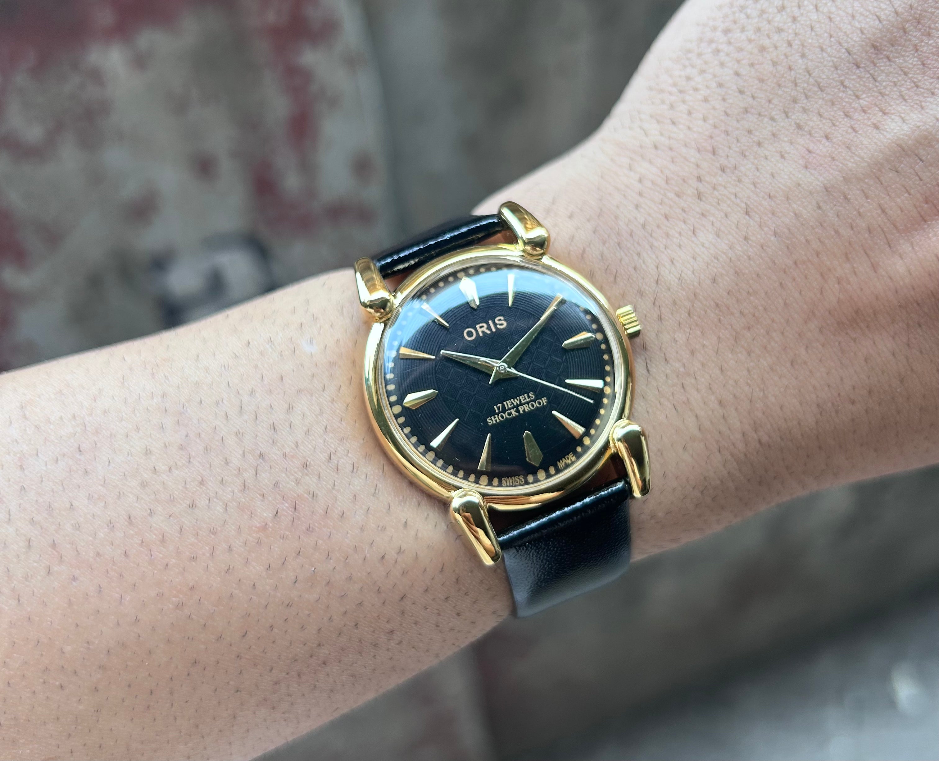 ORIS GOLD SWISS - BLACK SUNBURST