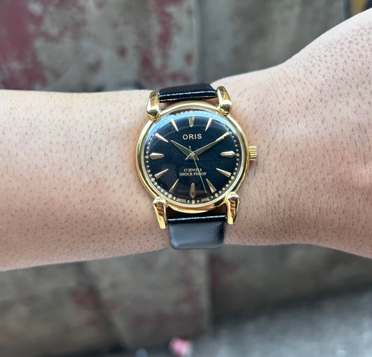 ORIS GOLD SWISS - BLACK SUNBURST