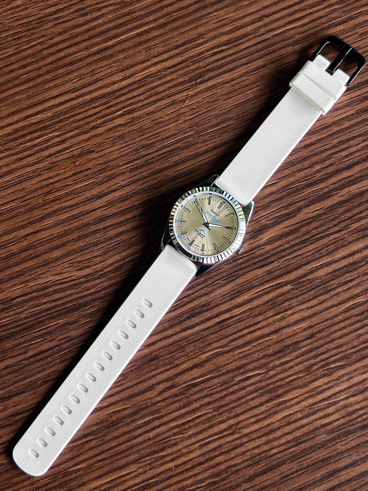 HMT Himalaya Silver Sunburst Unisex - Mod Watch