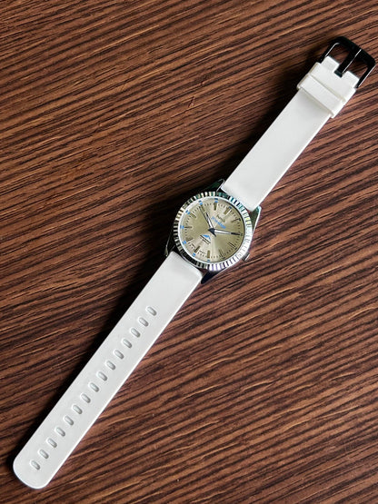 HMT Himalaya Silver Sunburst Unisex - Mod Watch