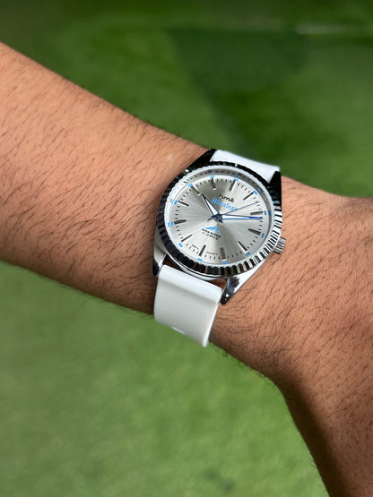 HMT Himalaya Silver Sunburst Unisex - Mod Watch