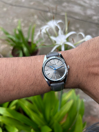 HMT Himalaya Grey Sunburst Unisex - Mod Watch