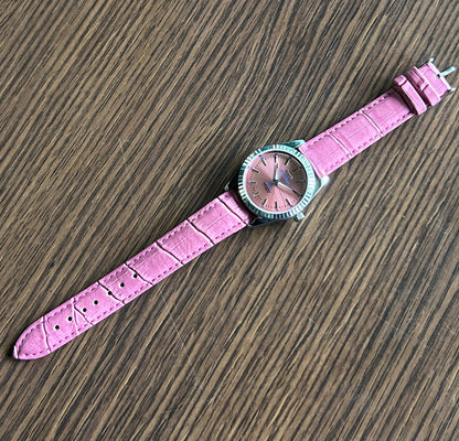 HMT Himalaya Pink Sunburst Unisex - Mod Watch