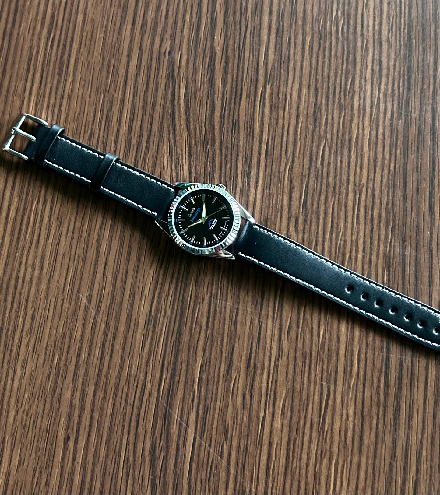 HMT Himalaya Black Sunburst Unisex - Mod Watch
