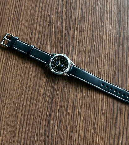 HMT Himalaya Black Sunburst Unisex - Mod Watch