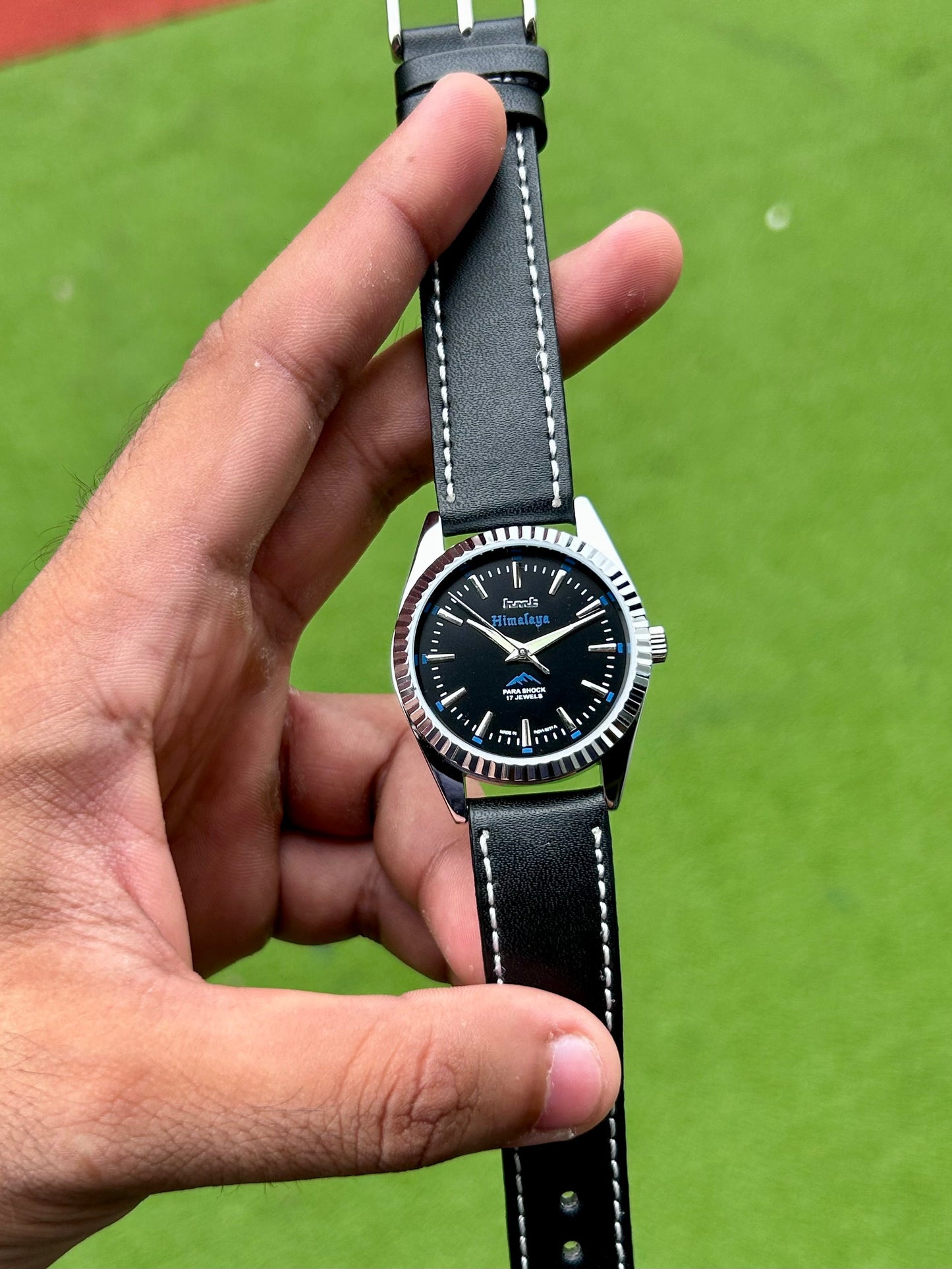 HMT Himalaya Black Sunburst Unisex - Mod Watch