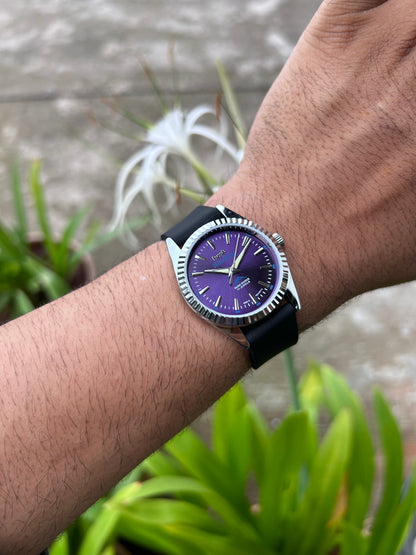 HMT Himalaya Purple Sunburst Unisex - Mod Watch