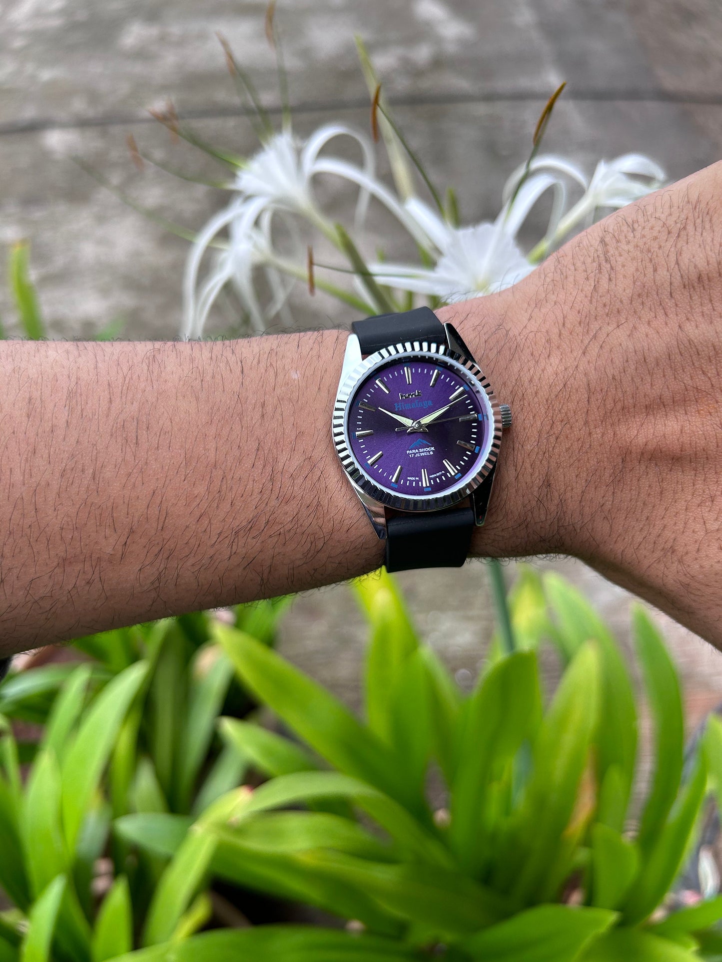 HMT Himalaya Purple Sunburst Unisex - Mod Watch