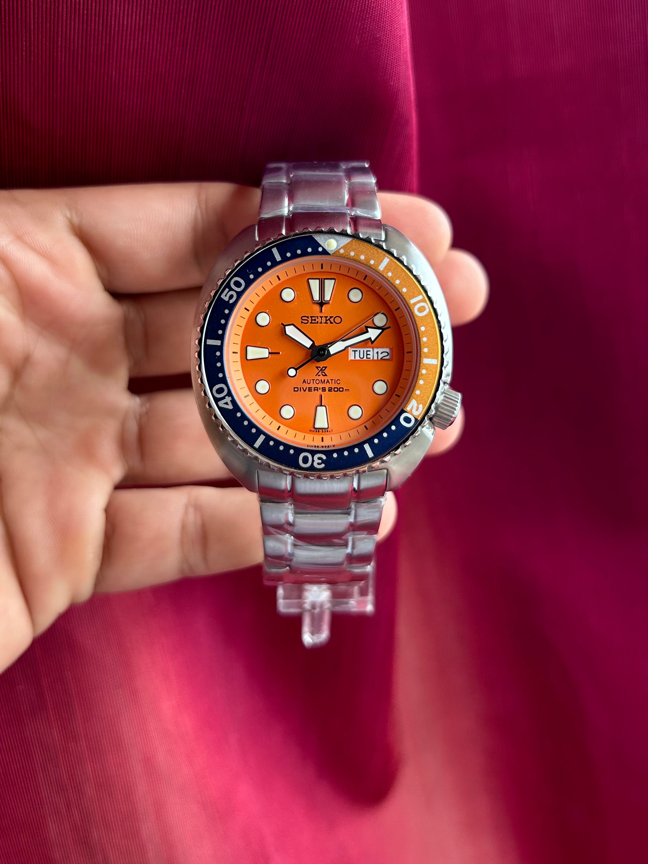 Seiko Divers Turtle Day & Date Automatic Mod