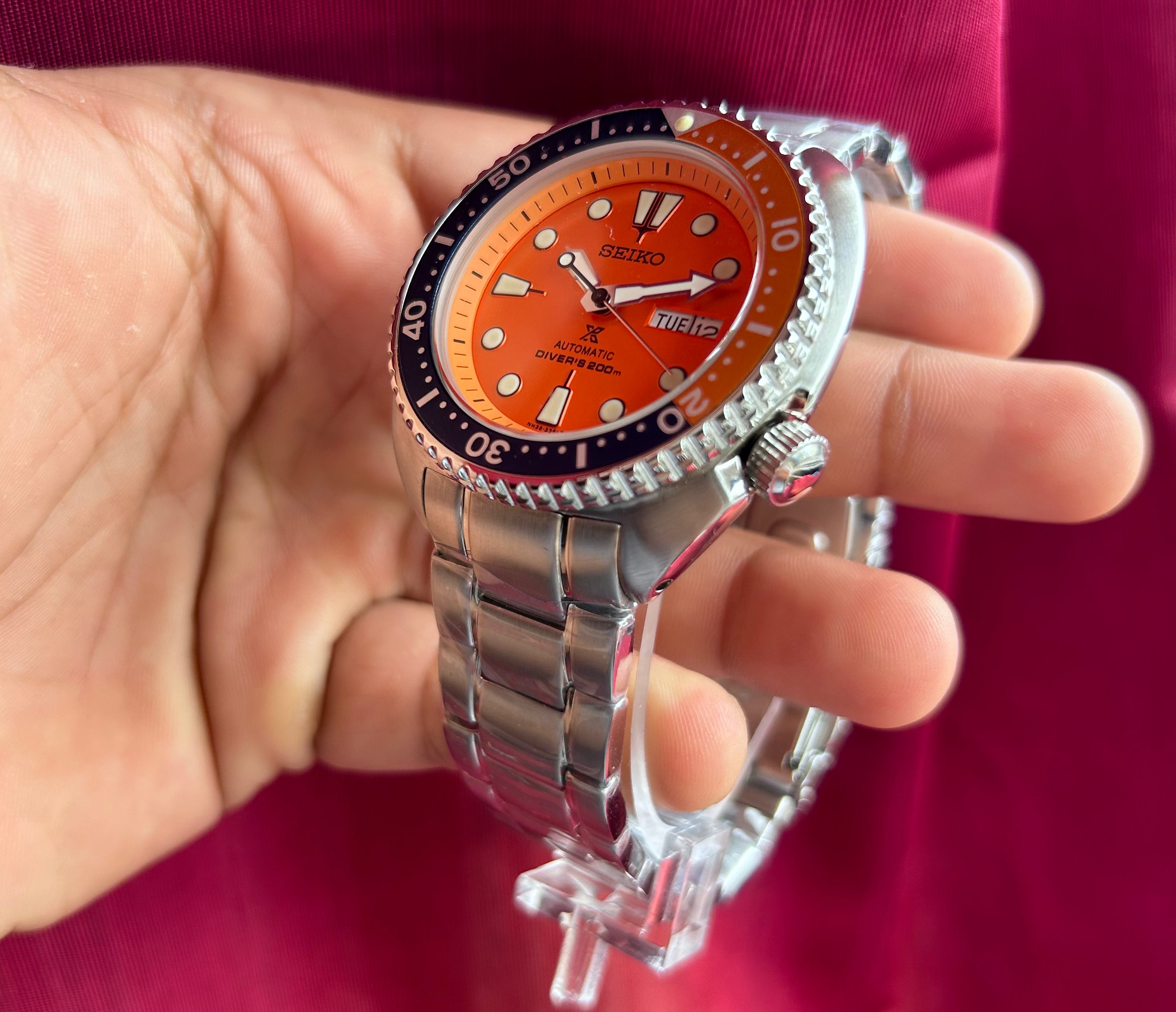 Seiko Divers Turtle Day & Date Automatic Mod