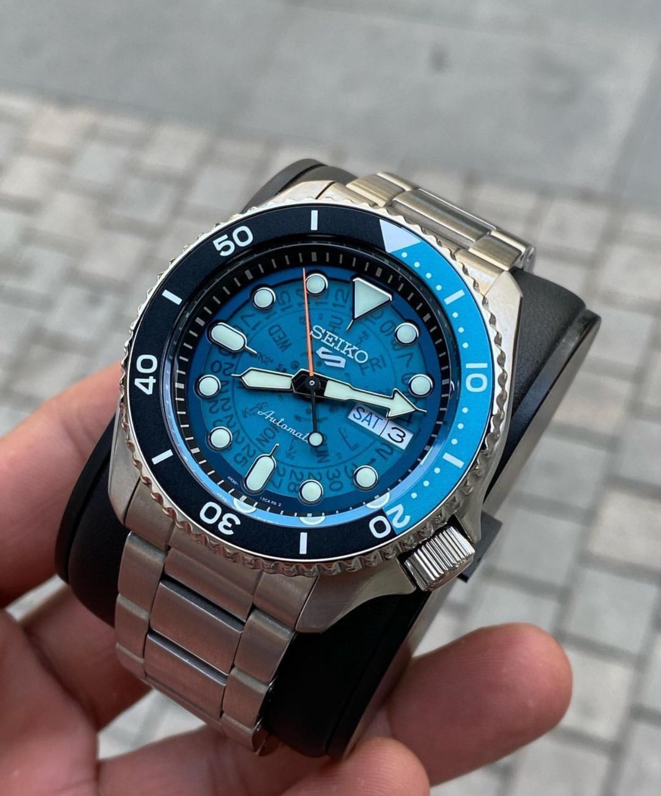 Seiko SKX Sports Transparent IceBlue Custom MOD