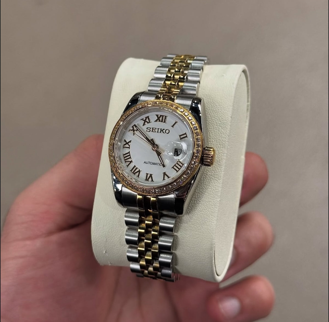 Seiko "Two-Tone Roman Diamond"