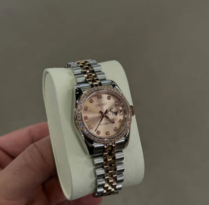 Seiko Datejust Ladies  "Rosé Diamond Dial"