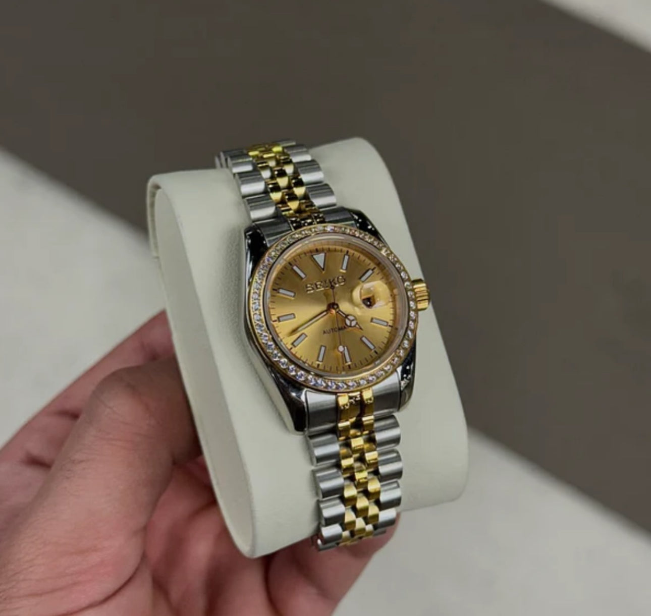 Seiko Datejust Ladies "Two-Tone Champagne Diamond"