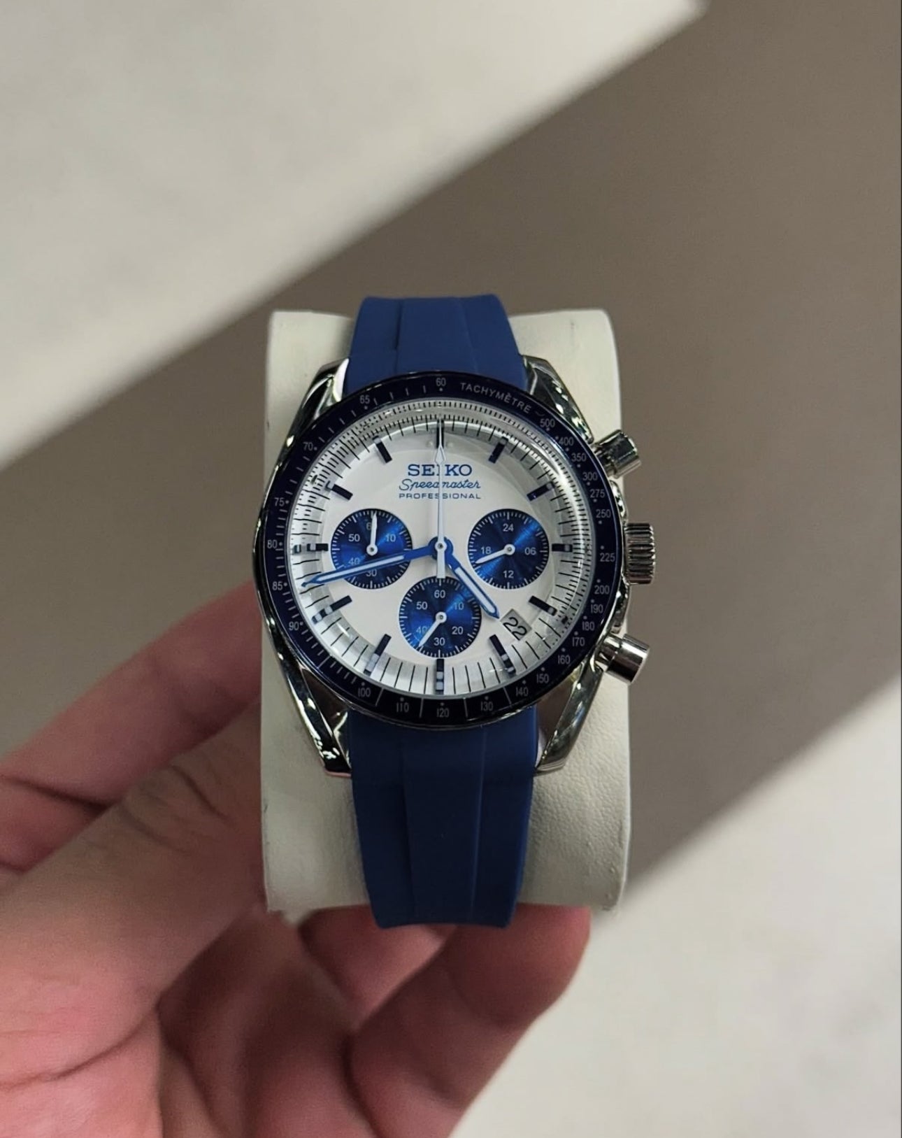 Omega Speed Seiko Custom Mod  |   Snoopy  Blue