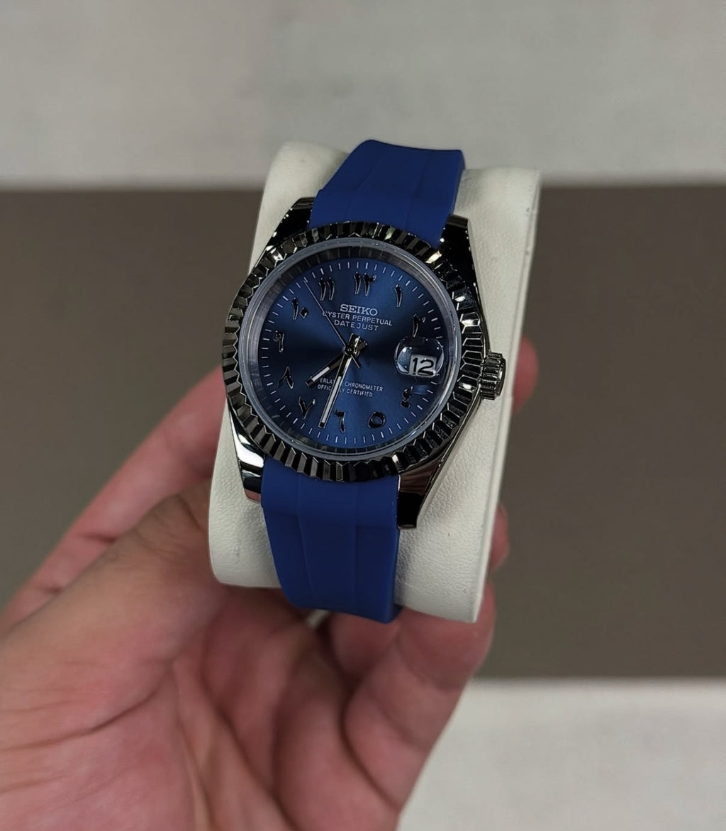 Seiko Datejust Arabic Blue
