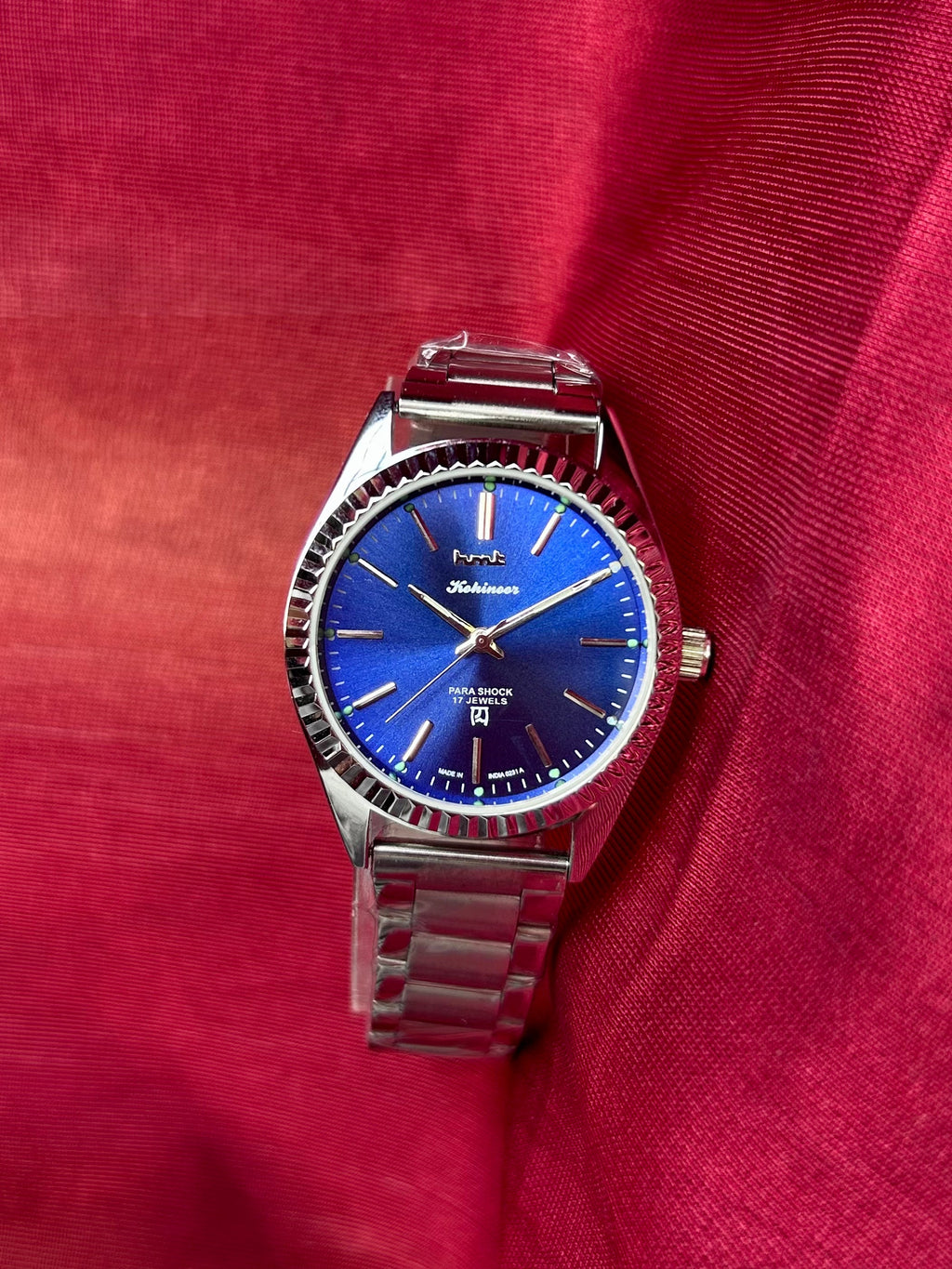 HMT Kohinoor Blue Sunburst Fluted Mod