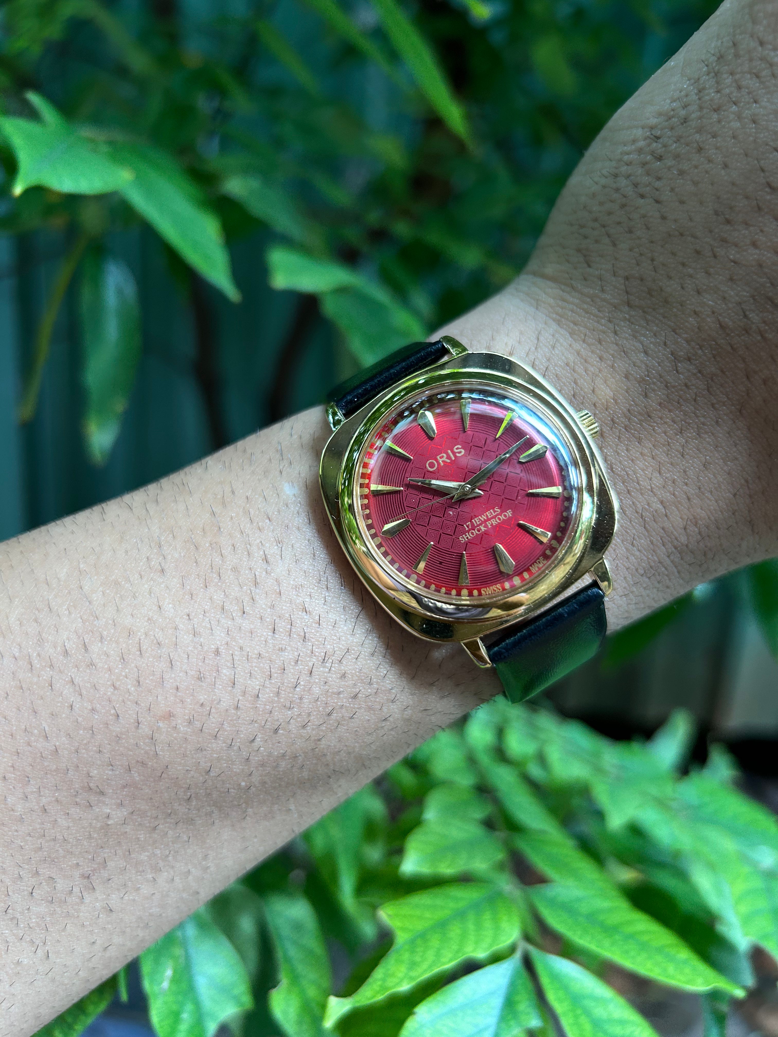 ORIS PANERAI GOLD SWISS - RED SUNBURST