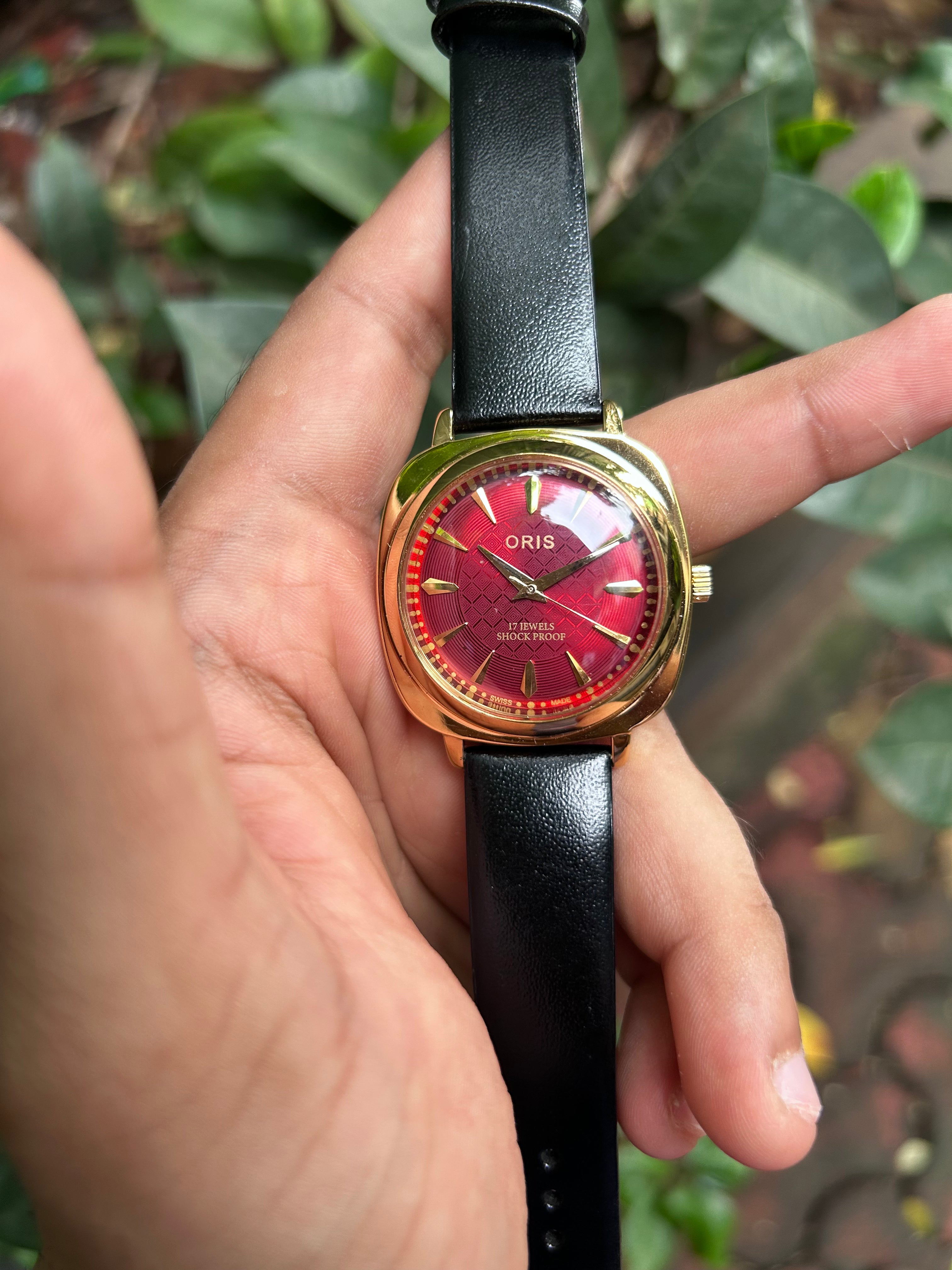 ORIS PANERAI GOLD SWISS - RED SUNBURST