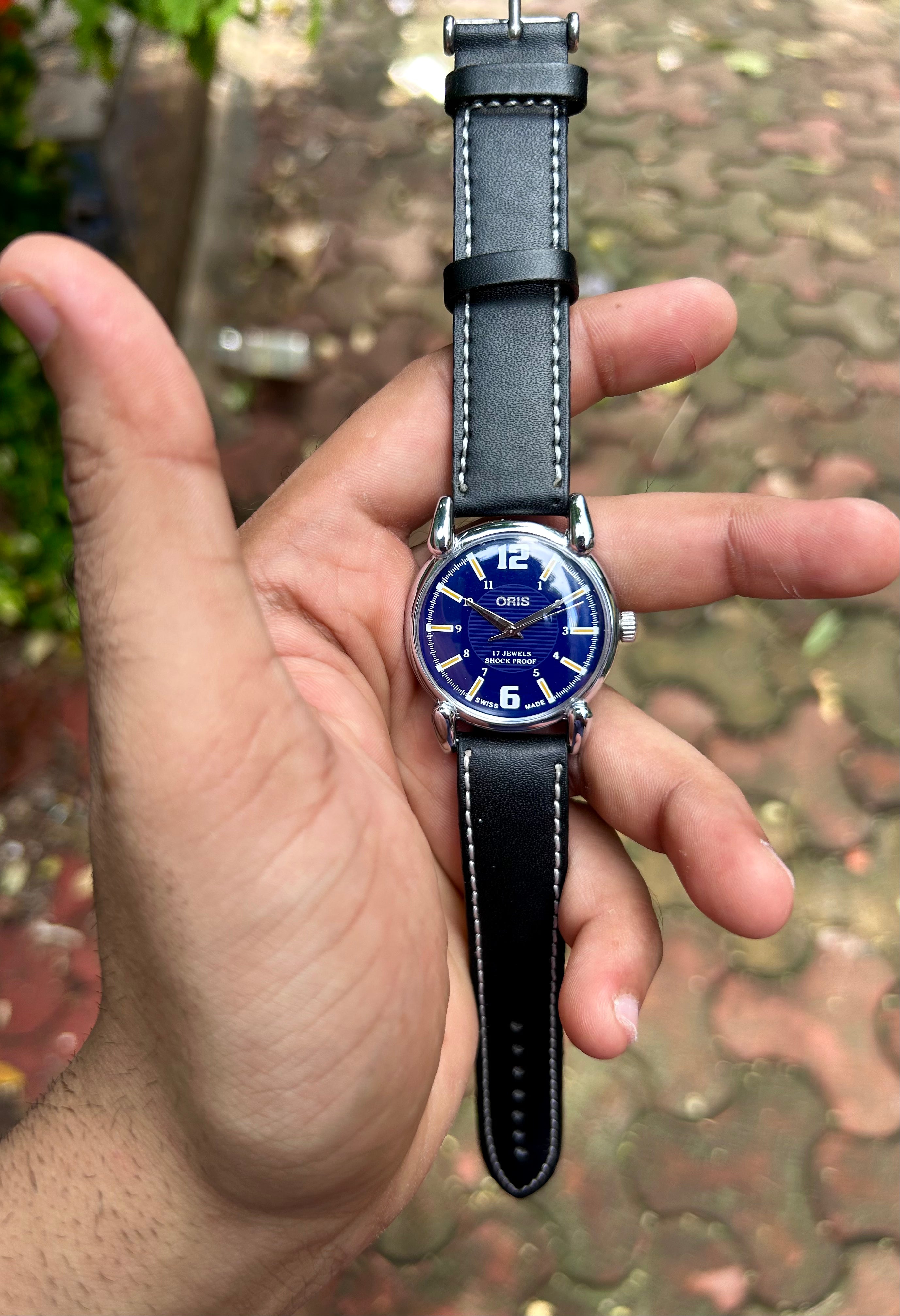 ORIS HAND WINDING SWISS  -  BLUE