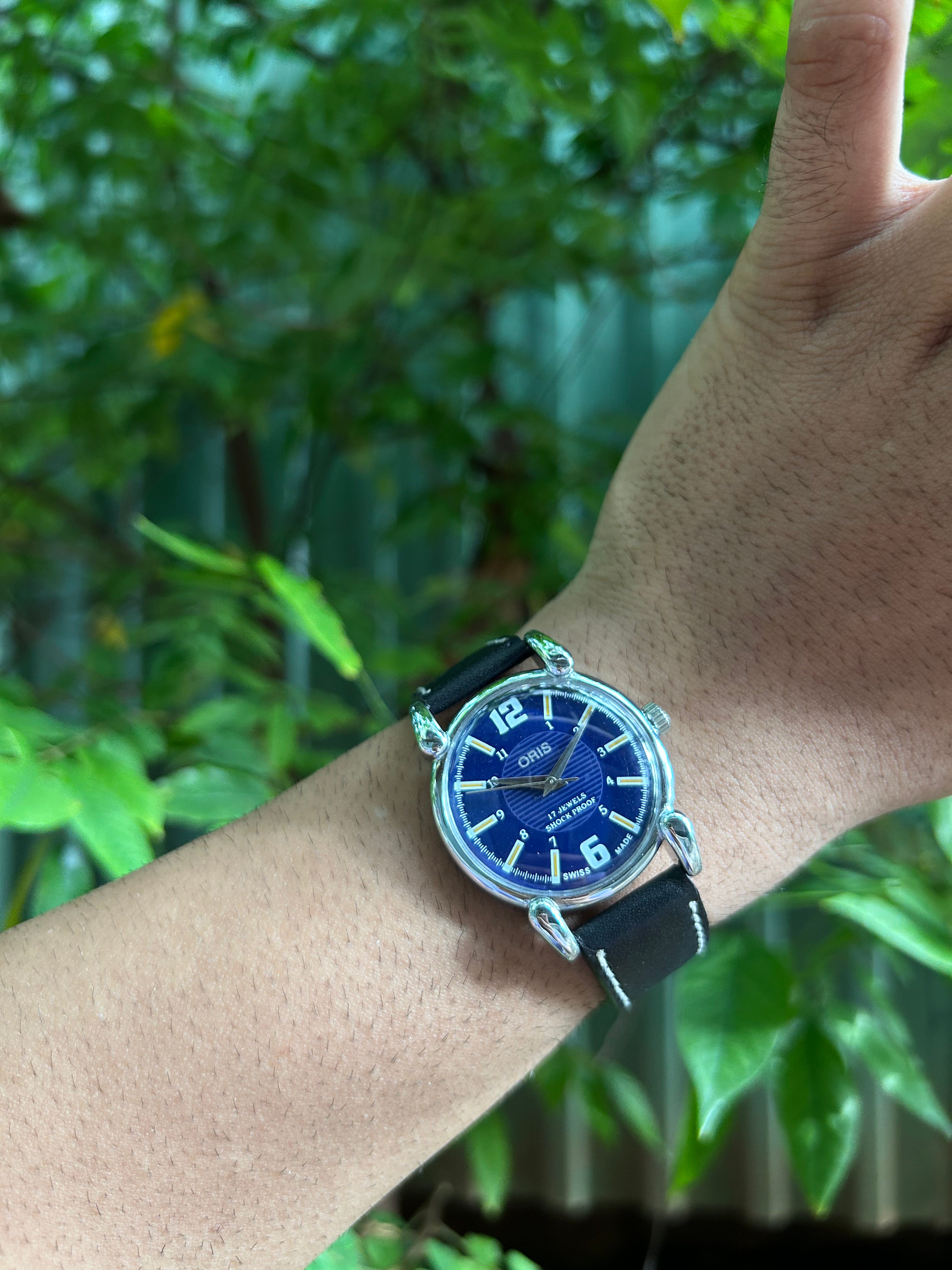 ORIS HAND WINDING SWISS  -  BLUE