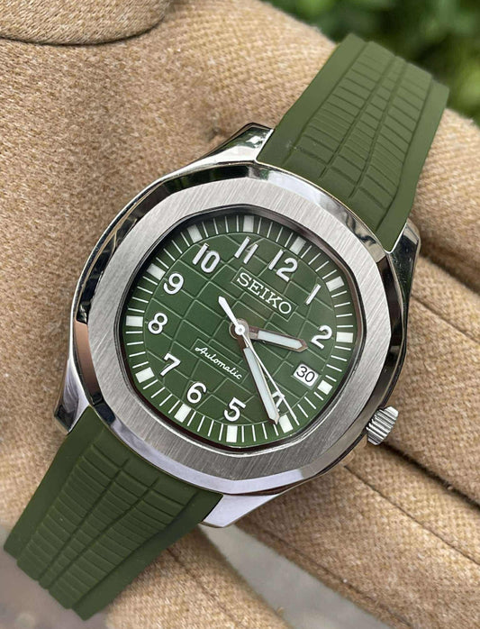 Seiko Aquanaut Custom Mod |  Olive Green