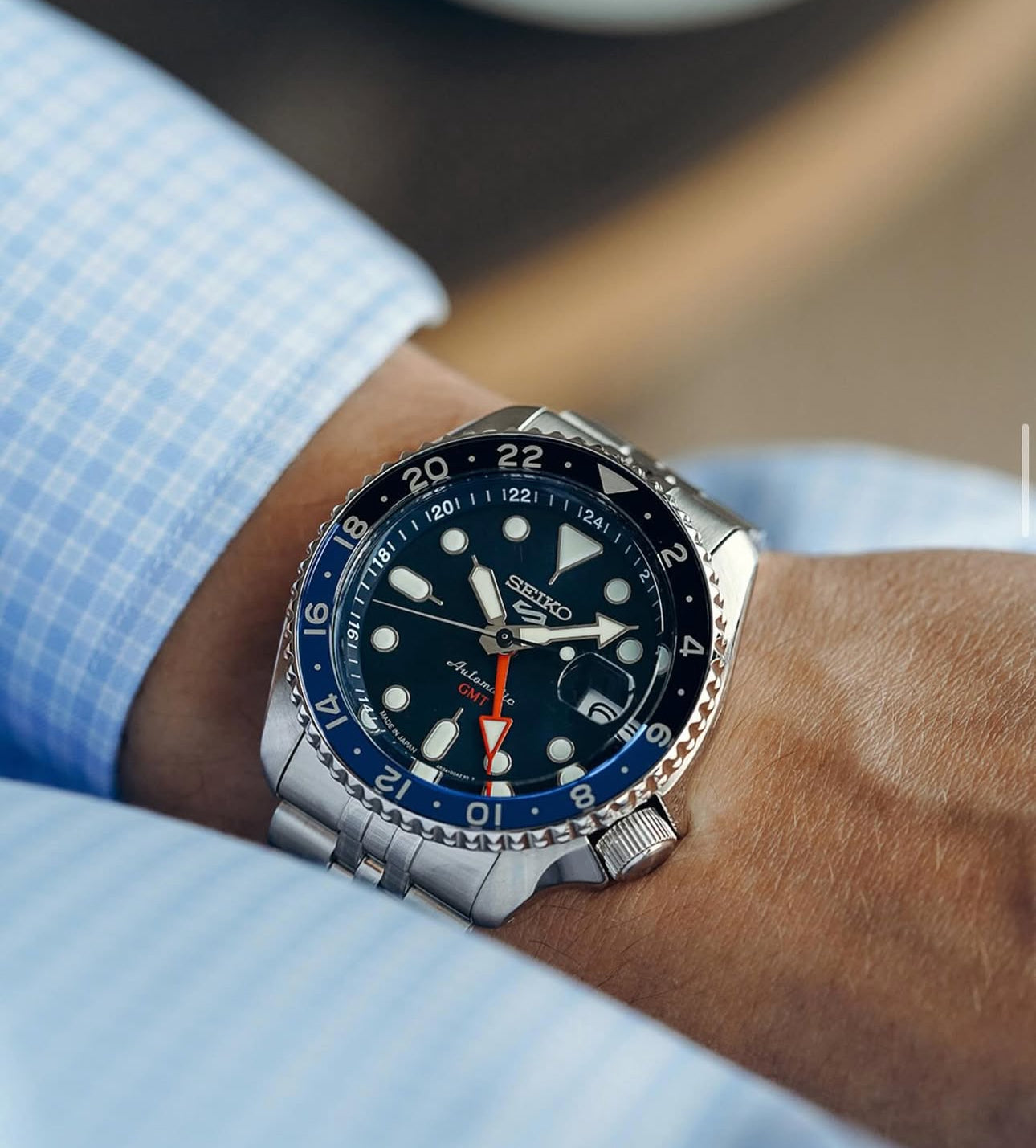 Seiko 5 Sports 'Blueberry' GMT SKX Custom MOD