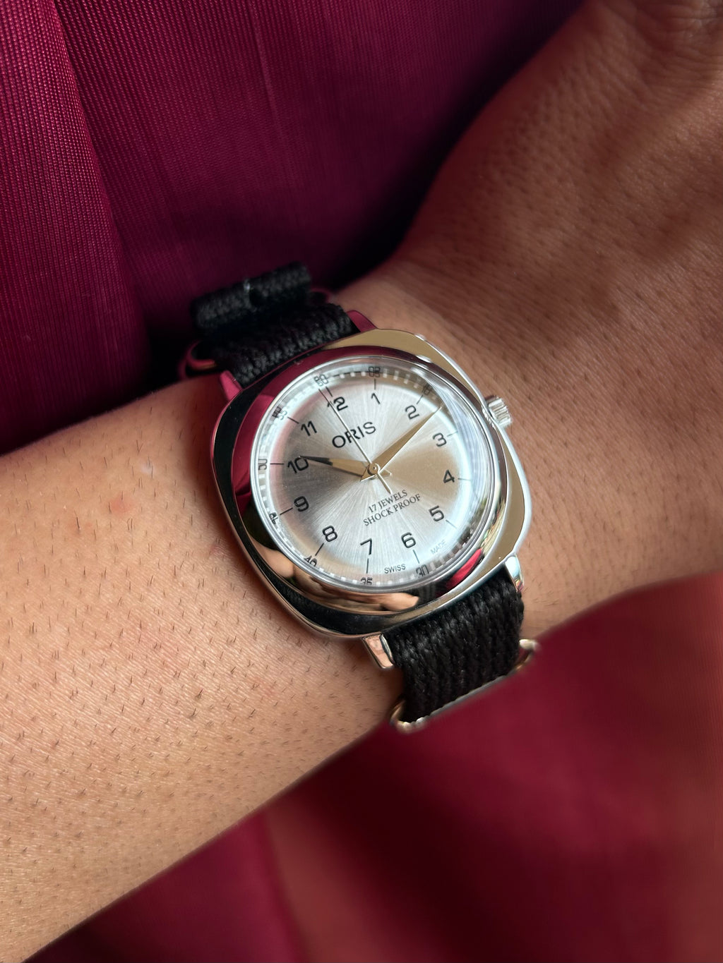 ORIS PANERAI SWISS WATCH - SILVER SUNBURST