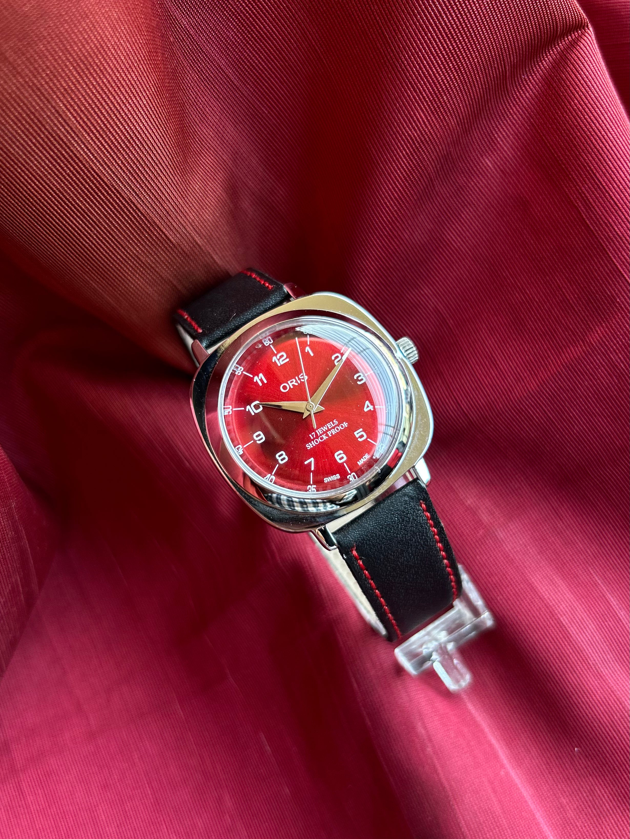 Oris Panerai Mod Hand Winding - RED SUNBURST