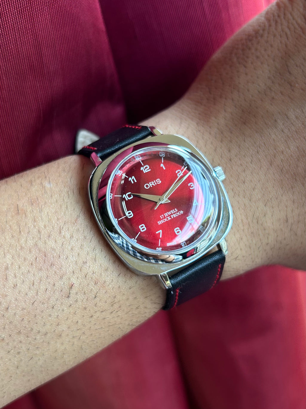 Oris Panerai Mod Hand Winding - RED SUNBURST