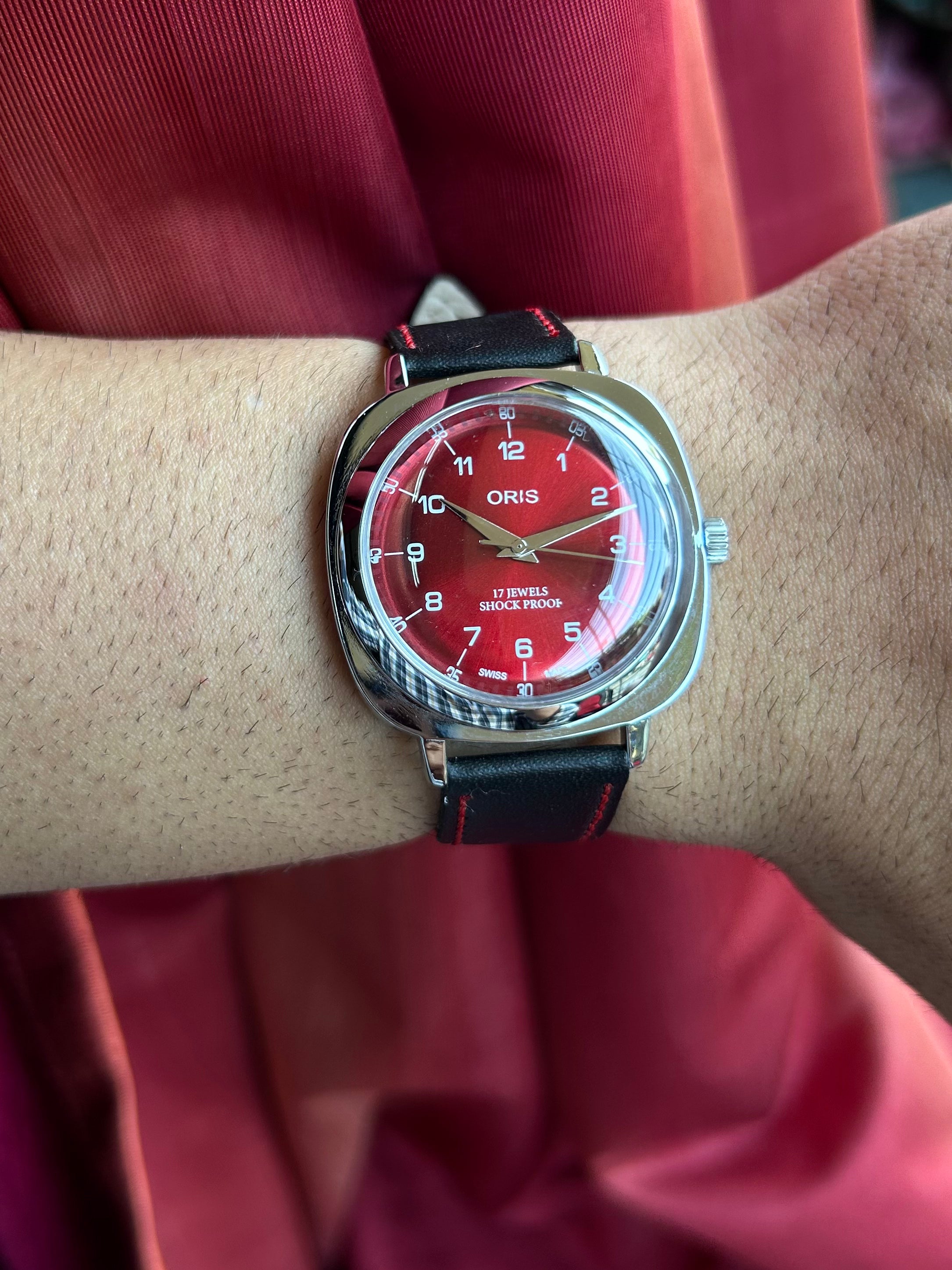 Oris Panerai Mod Hand Winding - RED SUNBURST