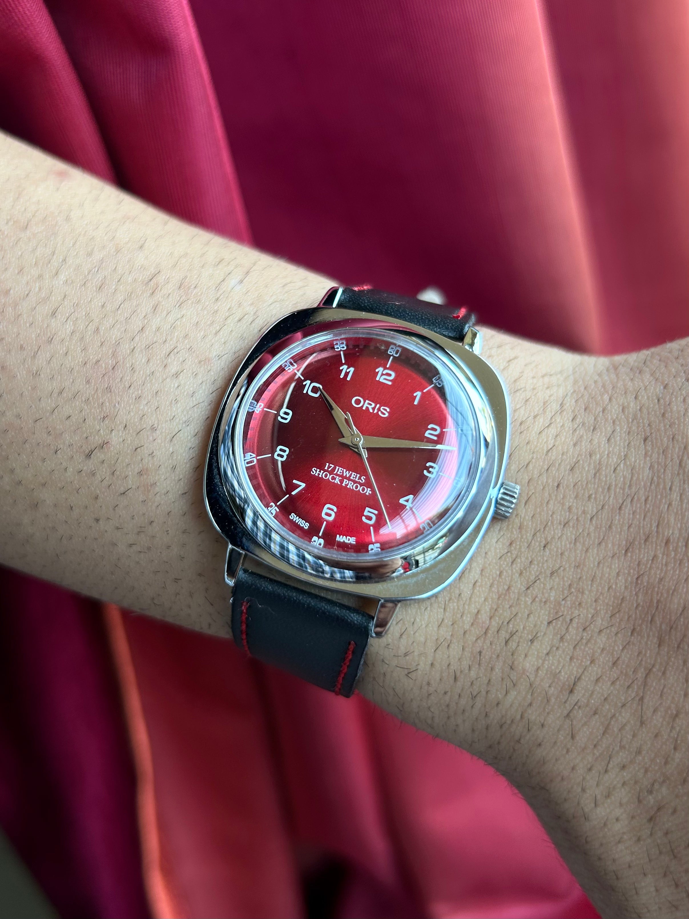 Oris Panerai Mod Hand Winding - RED SUNBURST