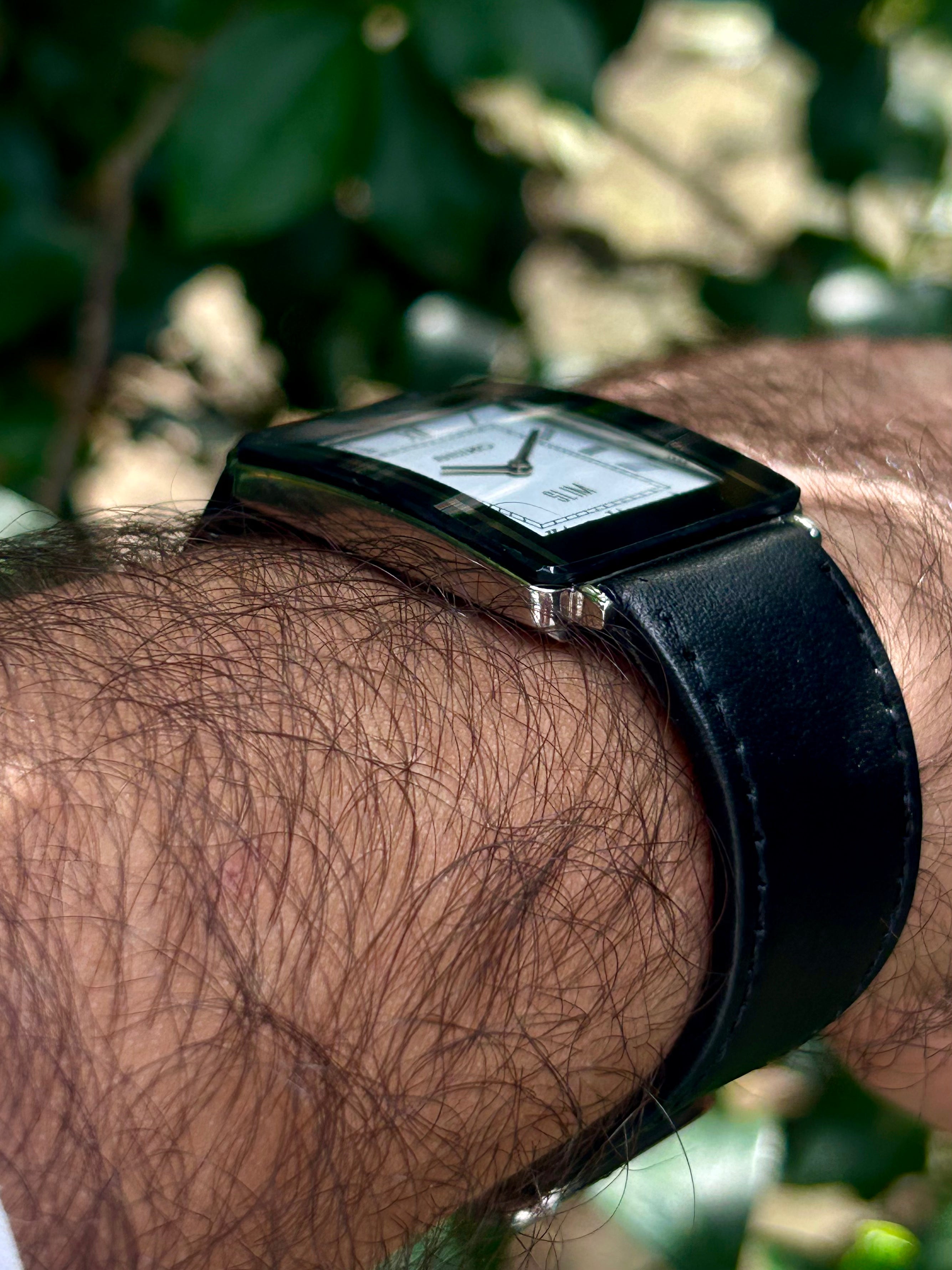 Seiko Tank Unisex Quartz Mod Watch - Silver Sunburst